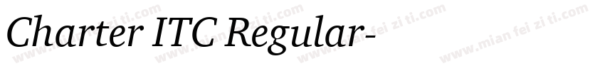 Charter ITC Regular字体转换